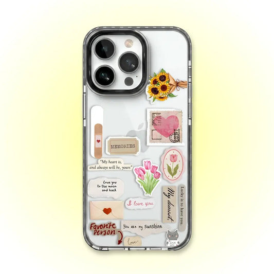 PC051 Sticker Bomb Acrylic Black Border Mobile Case - BREACHIT