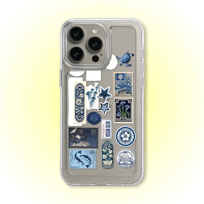 PC052 Robo Collage Acrylic Black Border Mobile Case - BREACHIT