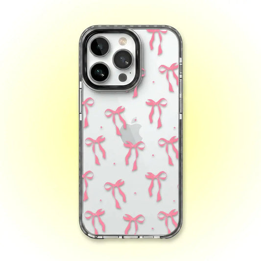 PC054 Bow Bliss Acrylic Black Border Mobile Case - BREACHIT
