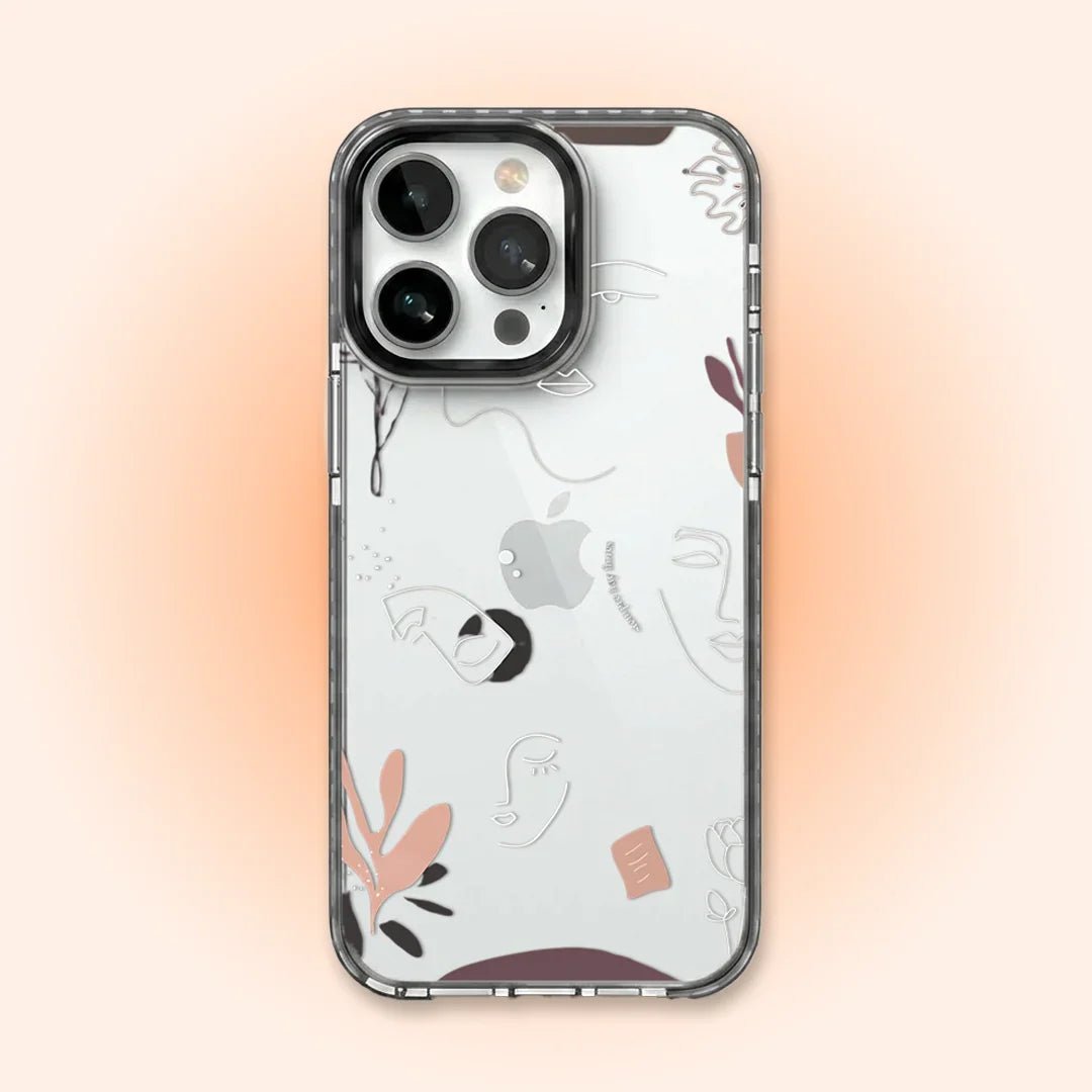 PC064 Petal Drift Acrylic Black Border Mobile Case - BREACHIT