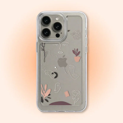 PC064 Petal Drift Acrylic Black Border Mobile Case - BREACHIT