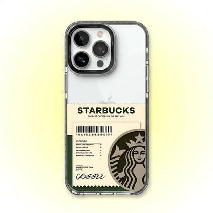 PC065 Starbucks Mood Acrylic Black Border Mobile Case - BREACHIT