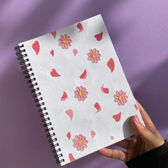 Petal Whispers Embroidered Notebook - BREACHIT