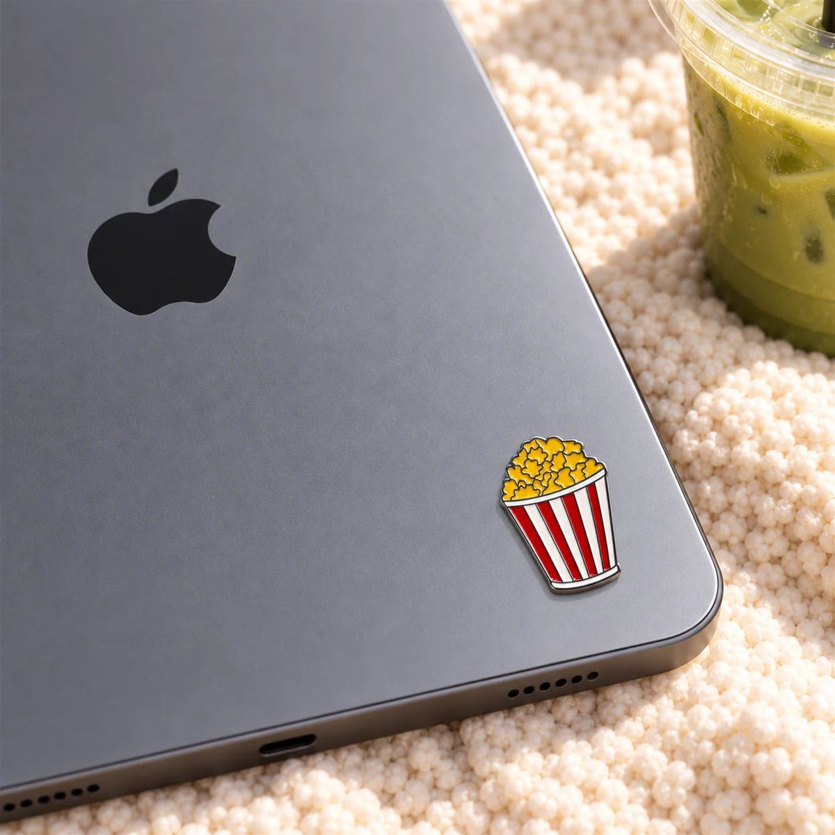 Popcorn Bucket - Adhesive Metal Charm - BREACHIT