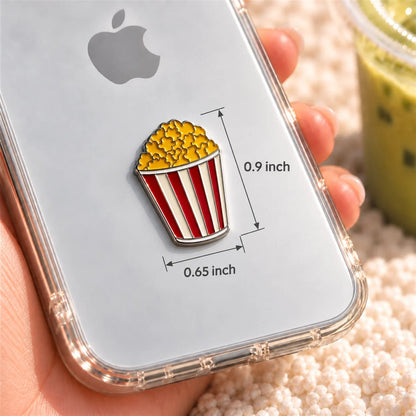 Popcorn Bucket - Adhesive Metal Charm - BREACHIT