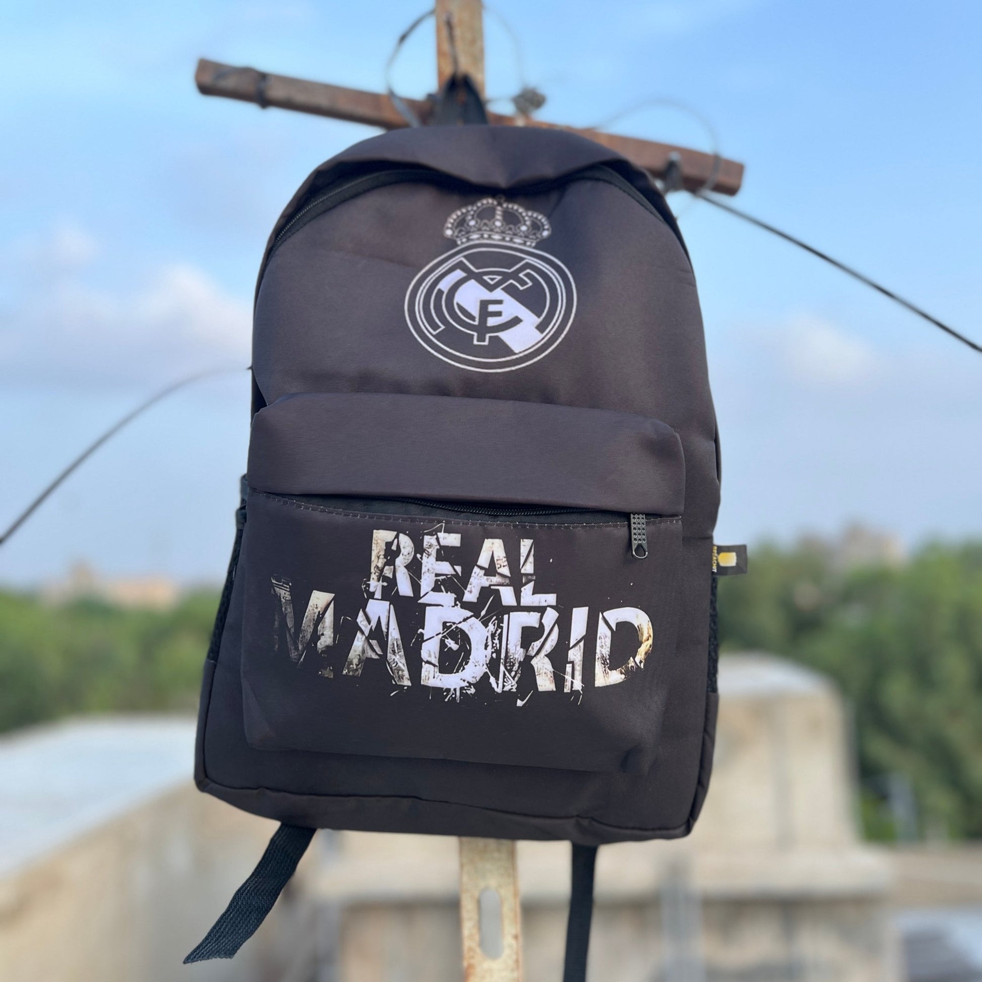 Real Madrid Allover Printed Backpack - BREACHIT