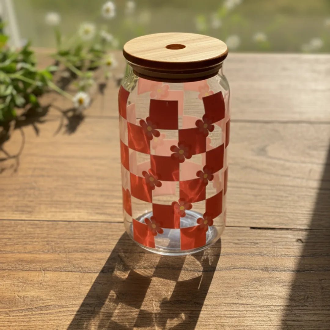 Retro Vibes Coffee Glass Jar - BREACHIT