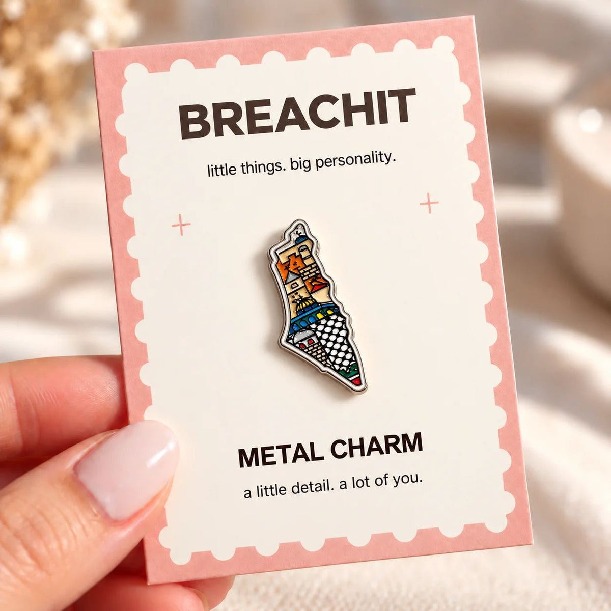 Roots & Routes - Adhesive Metal Charm - BREACHIT
