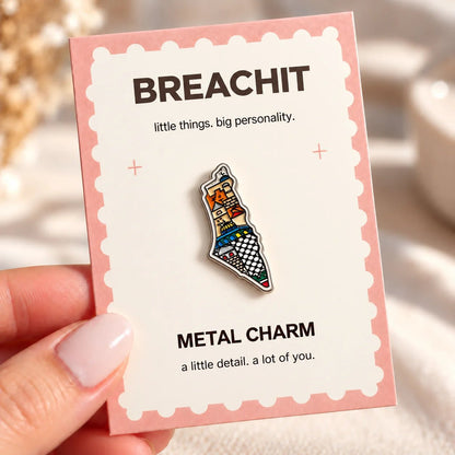 Roots & Routes - Adhesive Metal Charm - BREACHIT