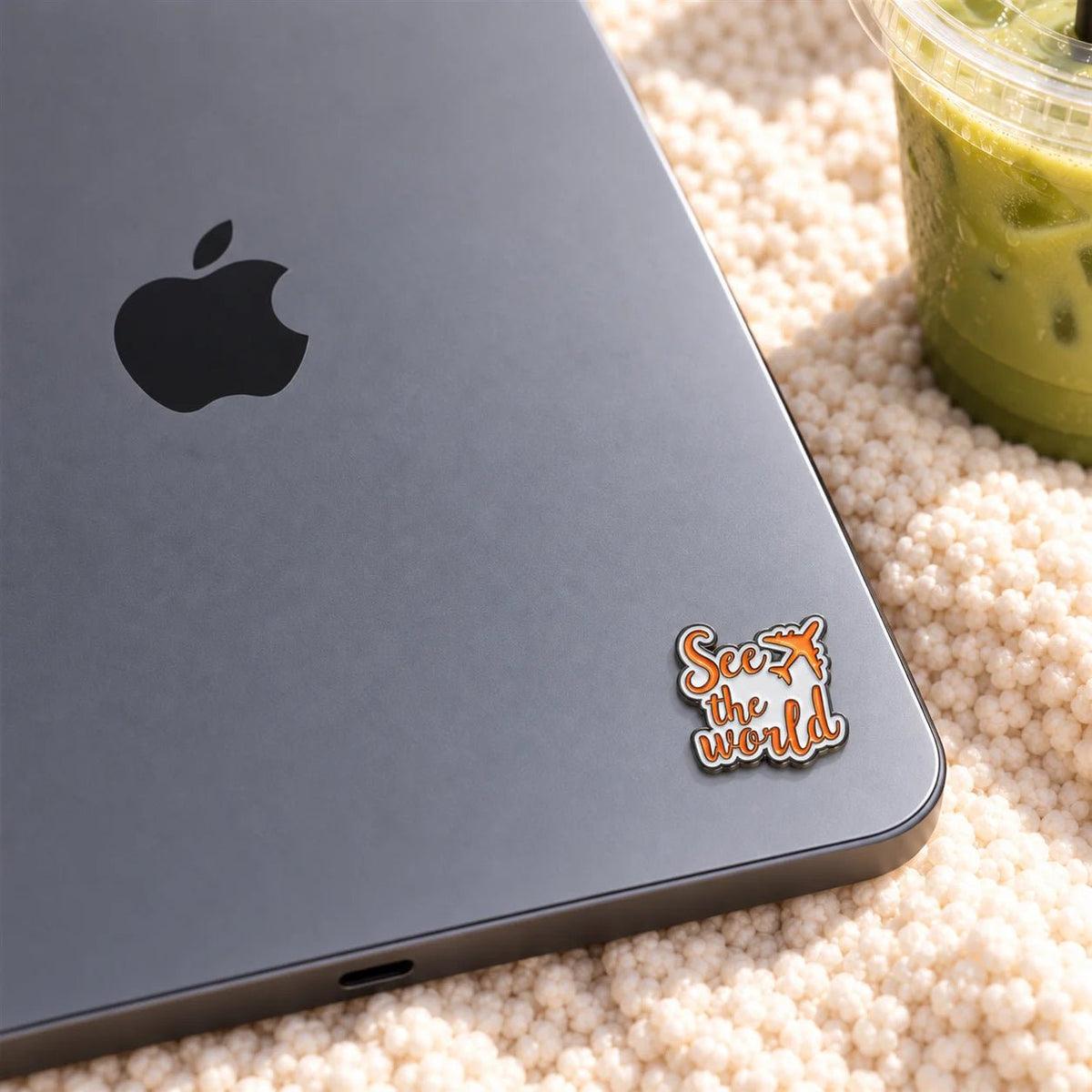 See the World - Adhesive Metal Charm - BREACHIT