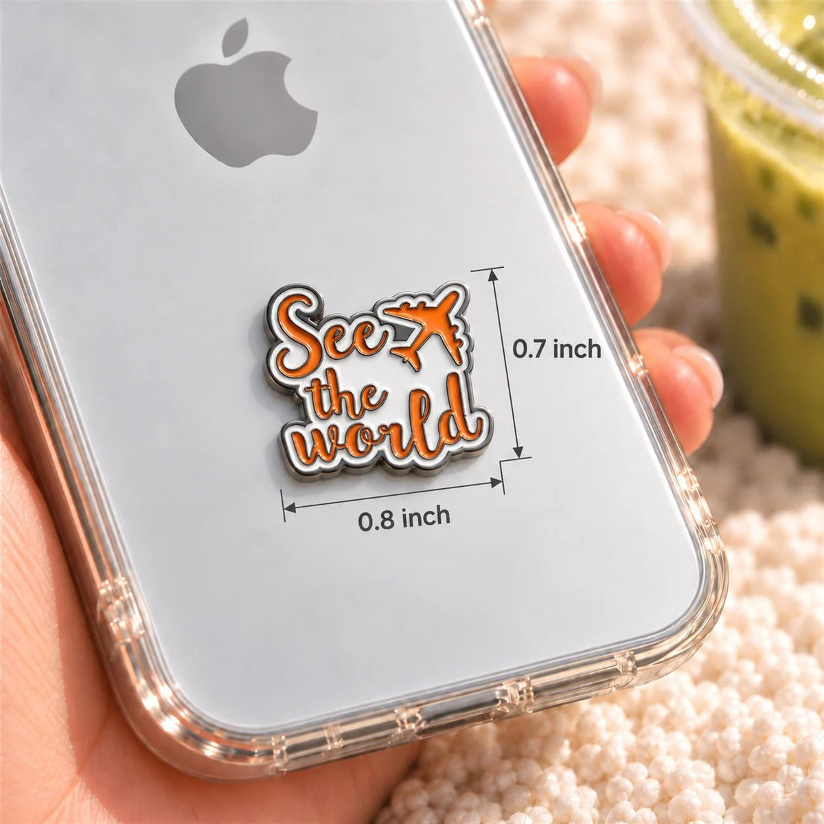 See the World - Adhesive Metal Charm - BREACHIT
