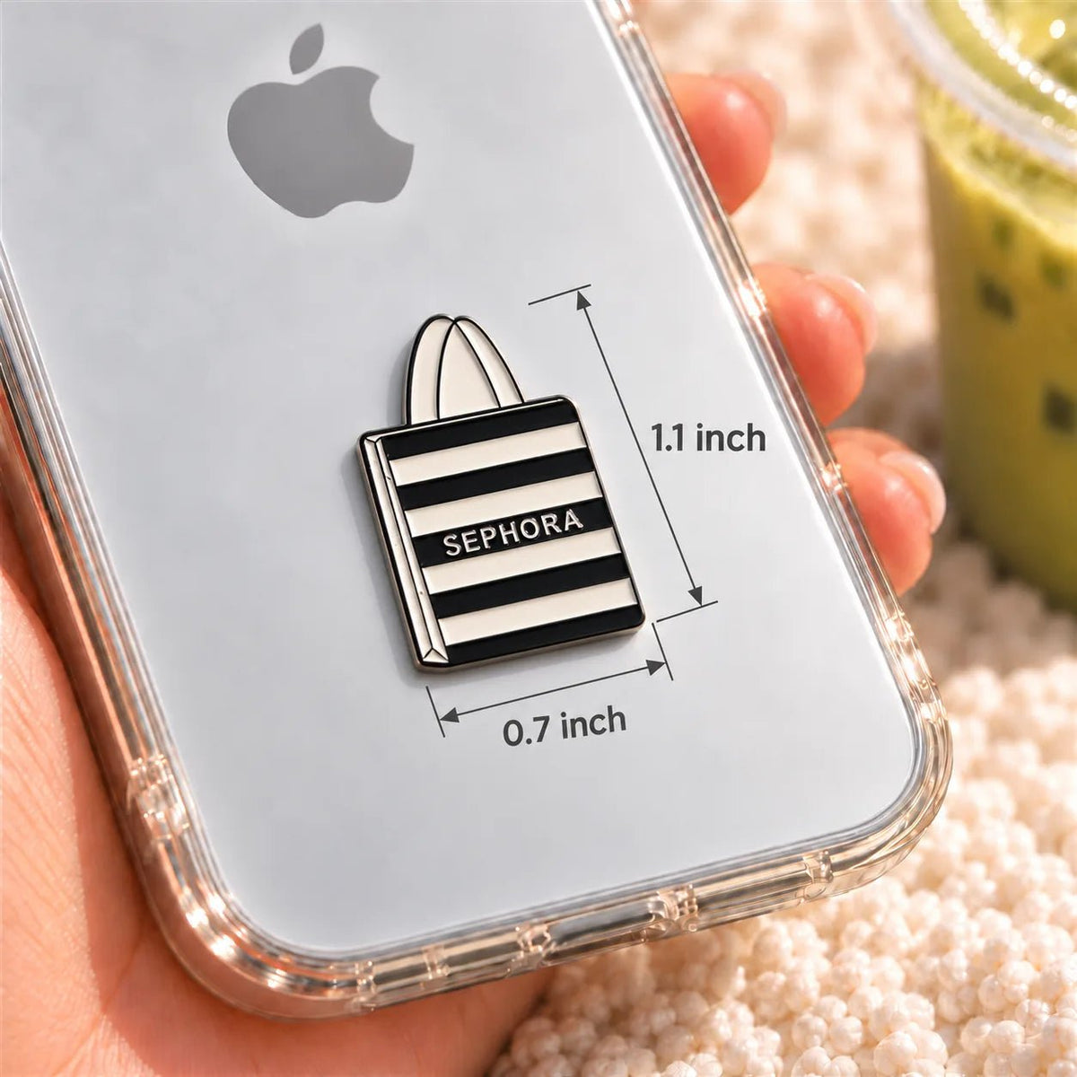 Sephora Bag - Adhesive Metal Charm - BREACHIT