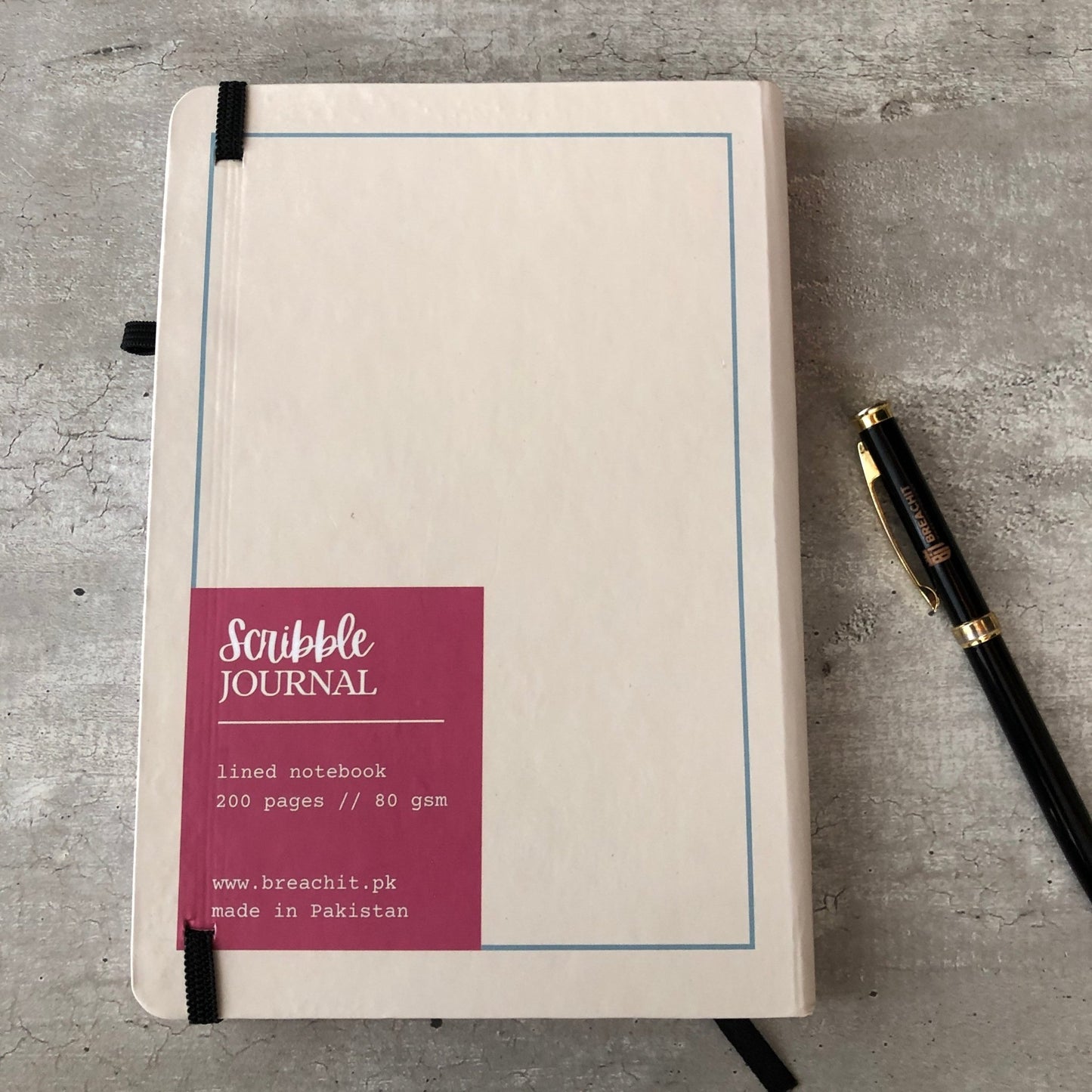 SJ002 - Floral Name Scribble Journal - BREACHIT