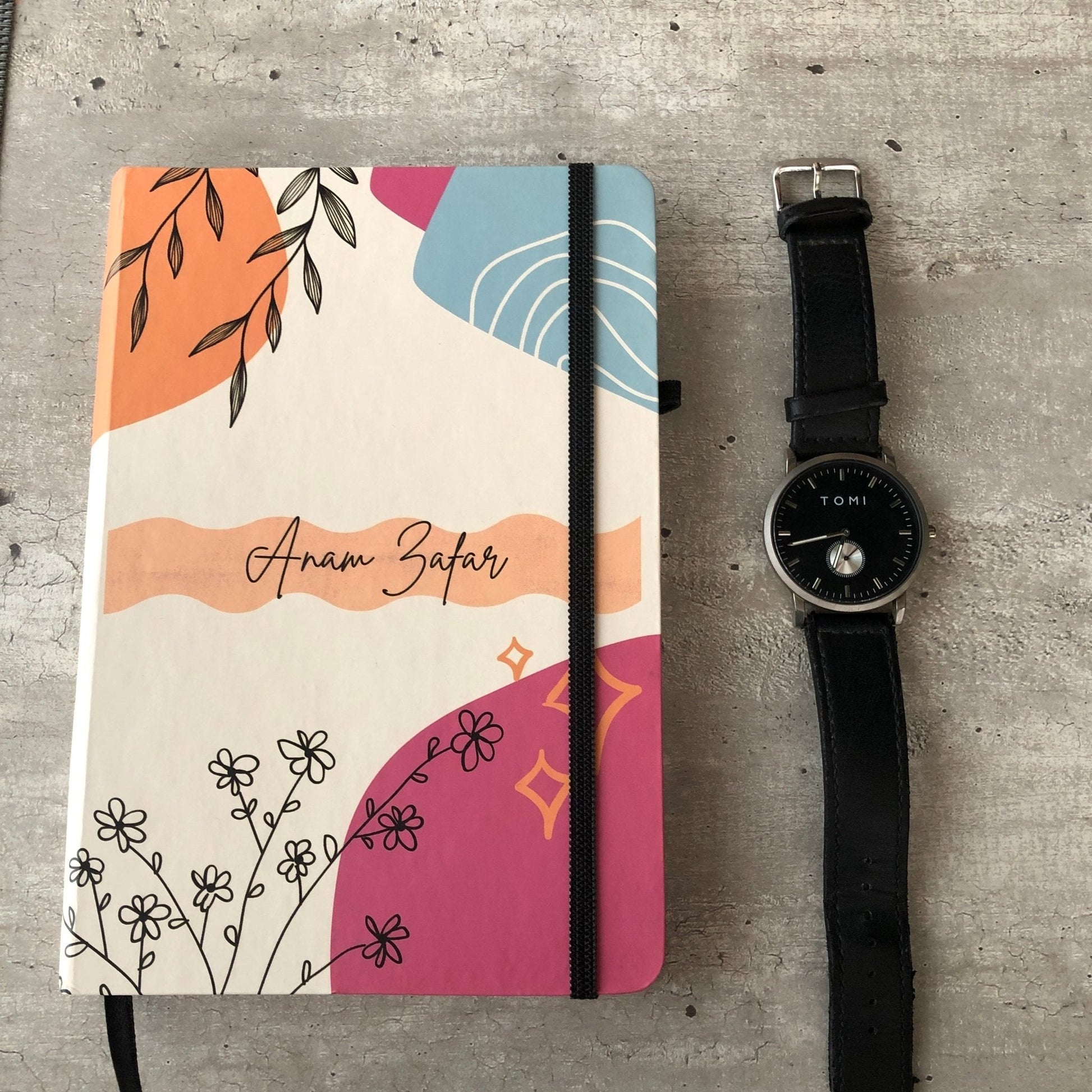 SJ002 - Floral Name Scribble Journal | BREACHIT
