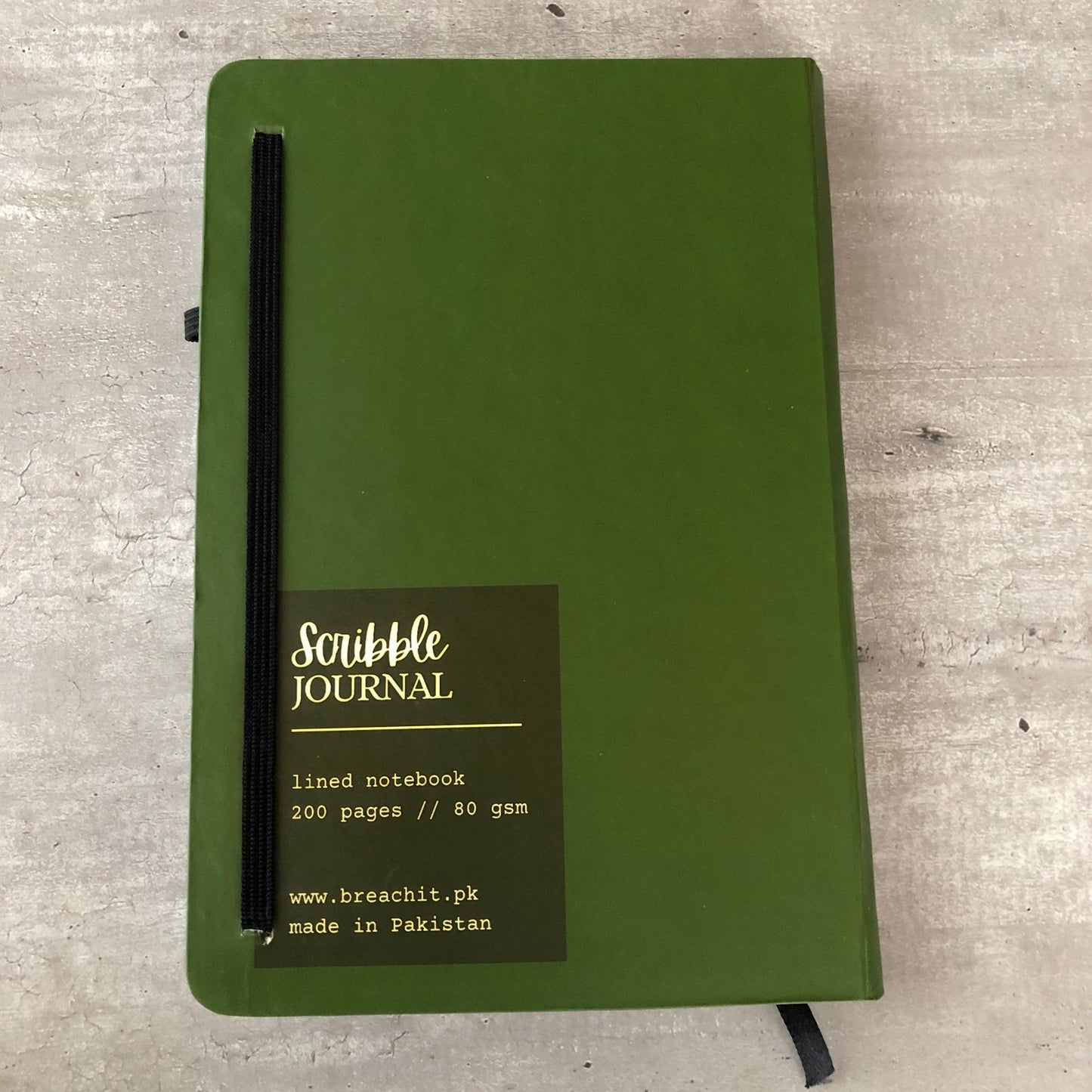 SJ005 - Floral Green Scribble Journal - BREACHIT