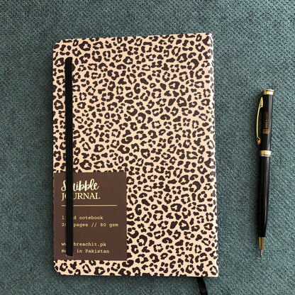 SJ011 - Leopard Scribble Journal - BREACHIT