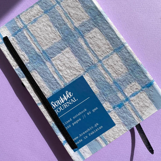 SJ021 - Plaid Thoughts Scribble Journal - BREACHIT