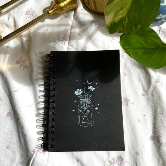 Starlit Jar Black Mini Notebook - BREACHIT