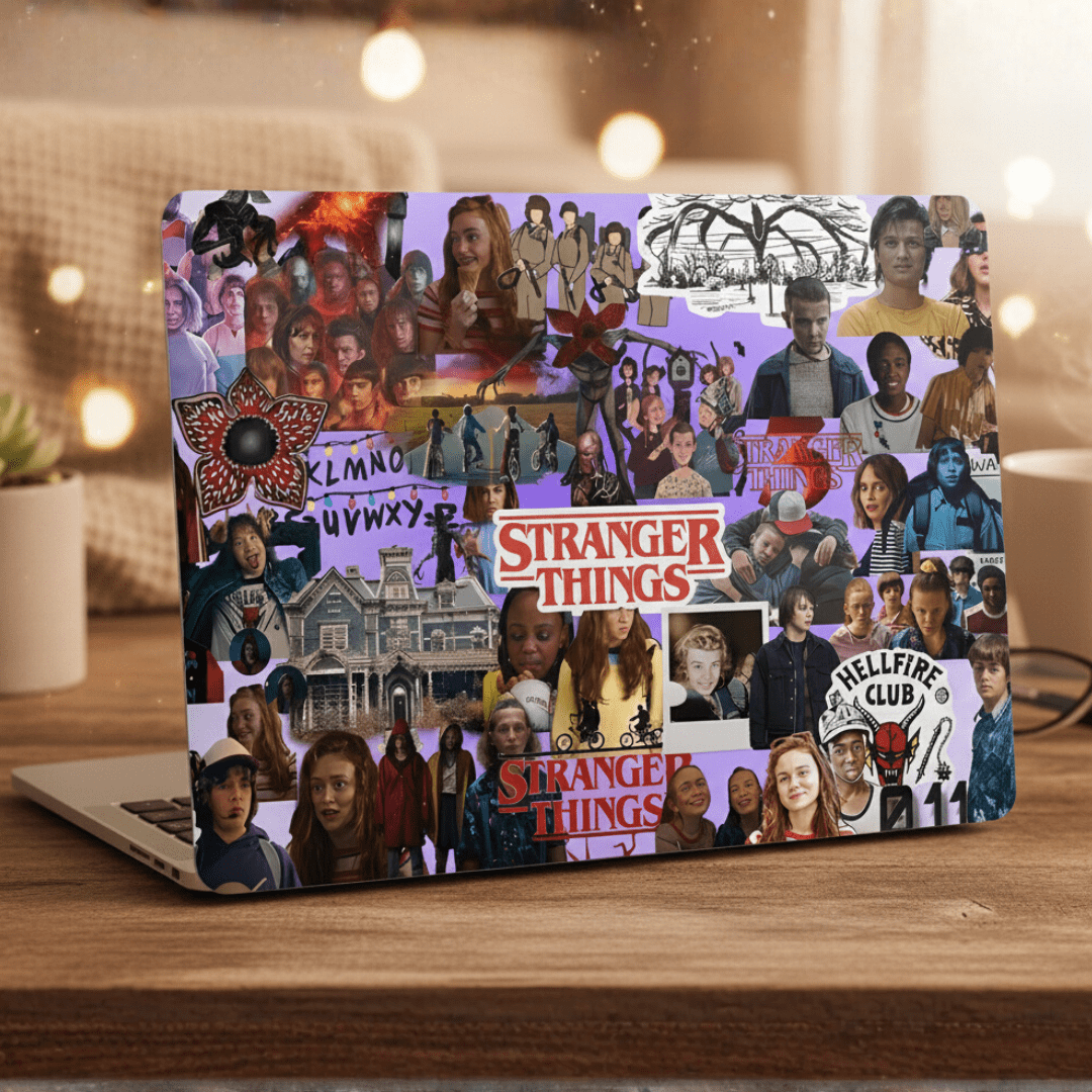 Stranger Things Fam Laptop Skin - BREACHIT