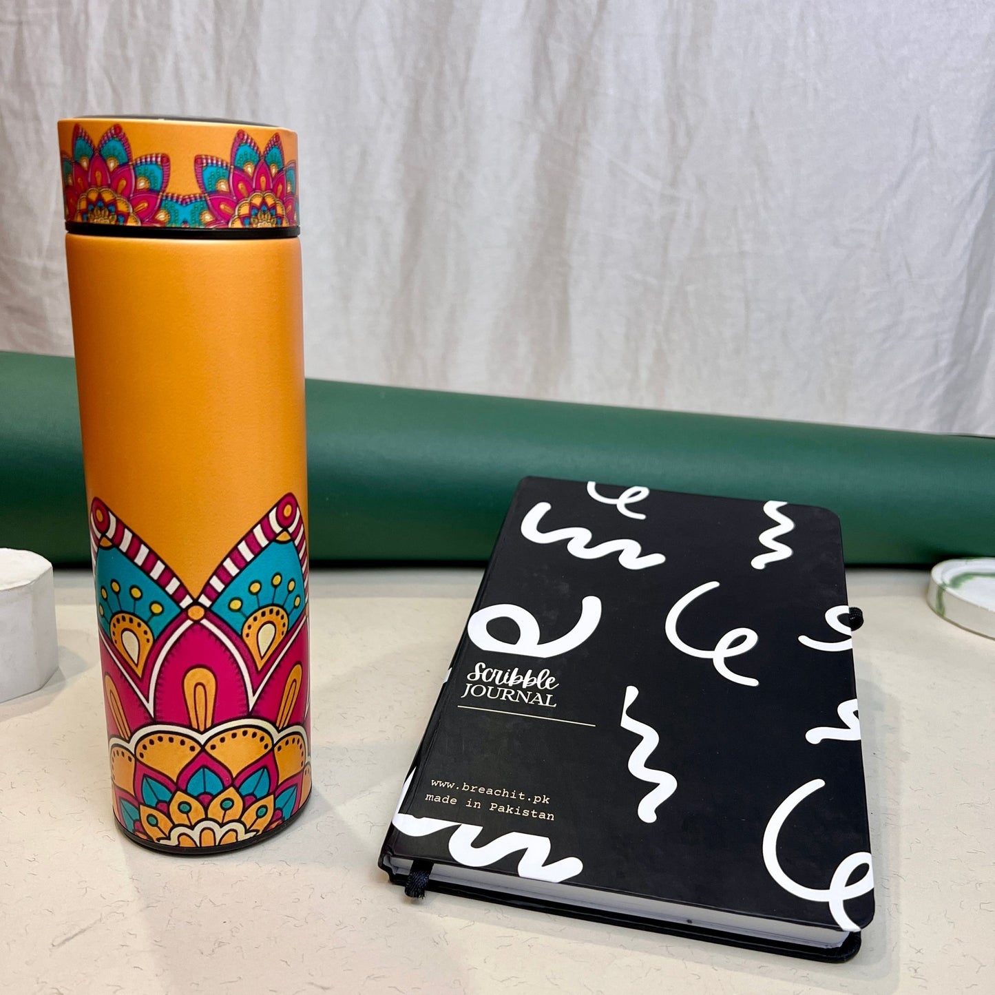 Sunburst Water Bottle Scribble Journal - BREACHIT