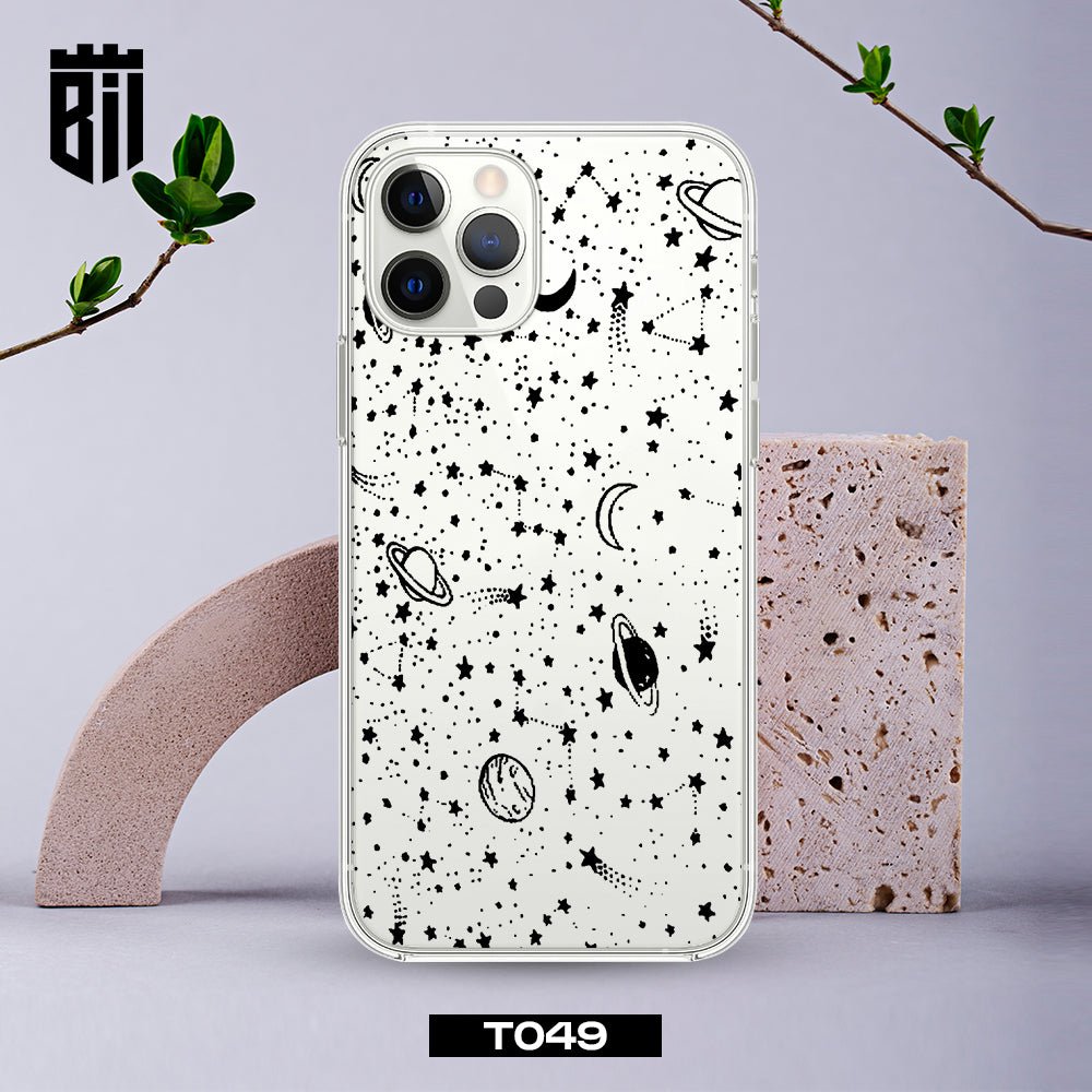 T049 Galaxy Transparent Design Mobile Case - BREACHIT