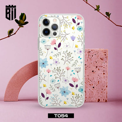 T054 Flowers Transparent Design Mobile Case - BREACHIT