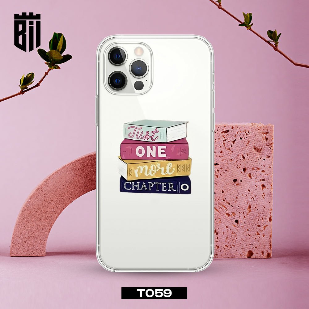 T059 Books Transparent Design Mobile Case - BREACHIT