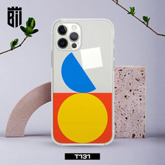 T131 Geometric Shapes Transparent Design Mobile Case - BREACHIT