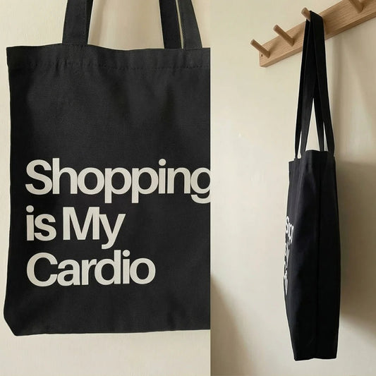 TB050 Shopping Is My Cardio Tote Bag - BREACHIT