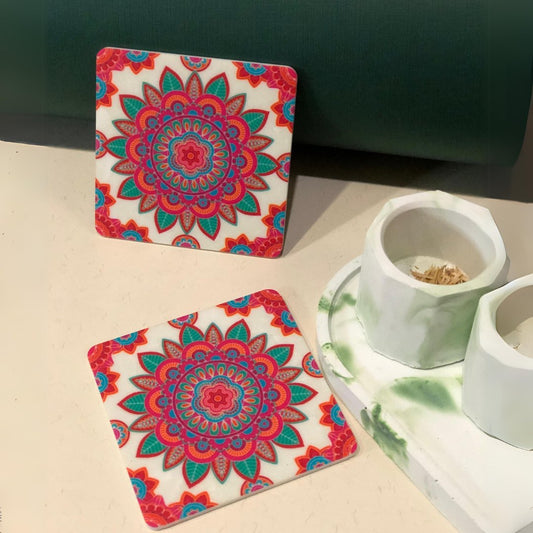 TC018-Flower Haven Tea Coaster - BREACHIT