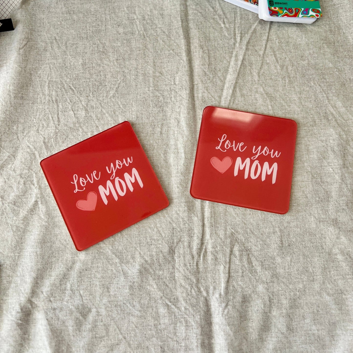TC038 - Love You Mum Tea Coasters - BREACHIT