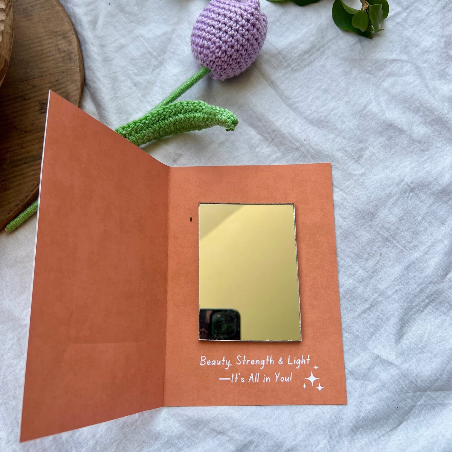 The Beauty Within - Mirror Greeting Card - BREACHIT