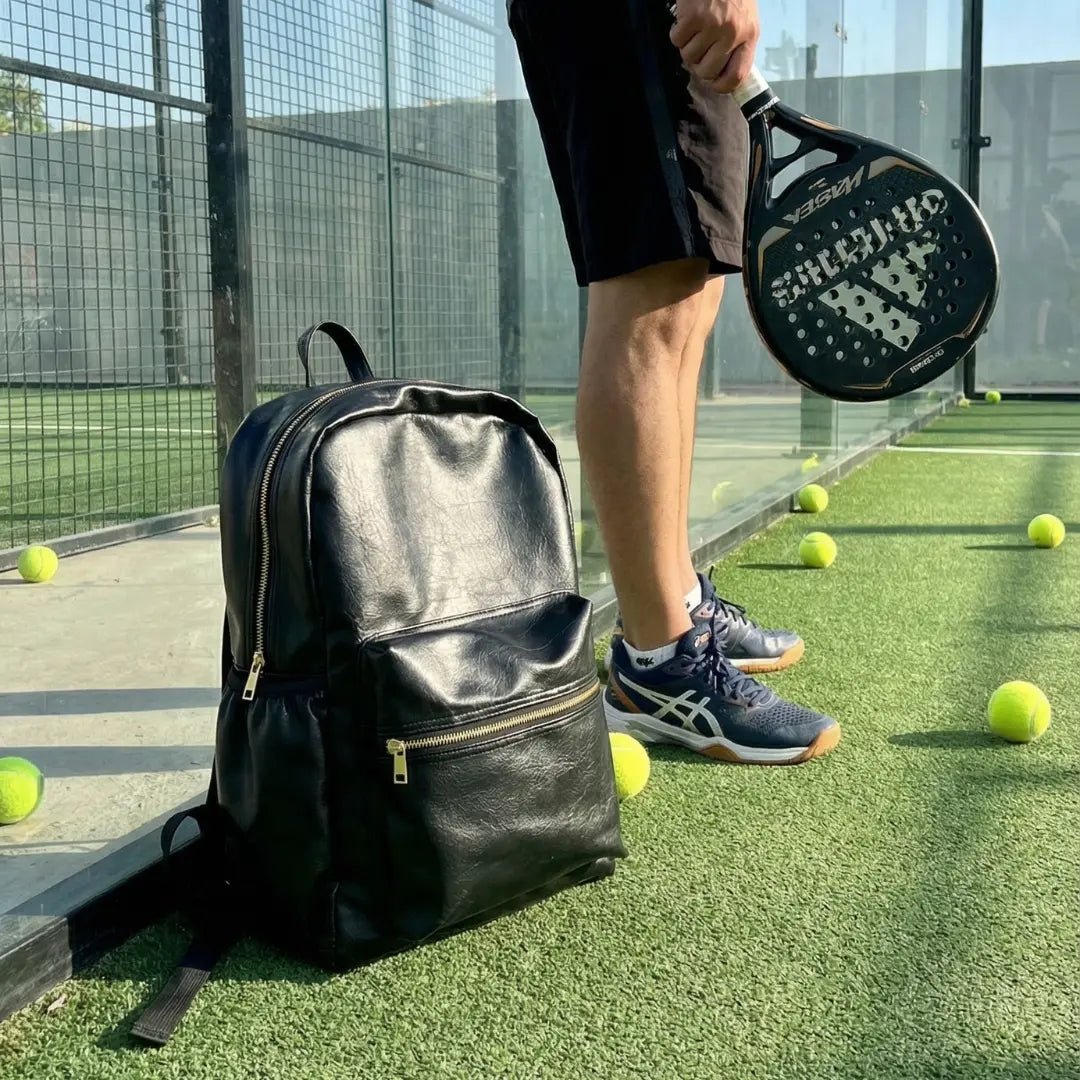 The Black Gold Voyager Leatherite Backpack - BREACHIT