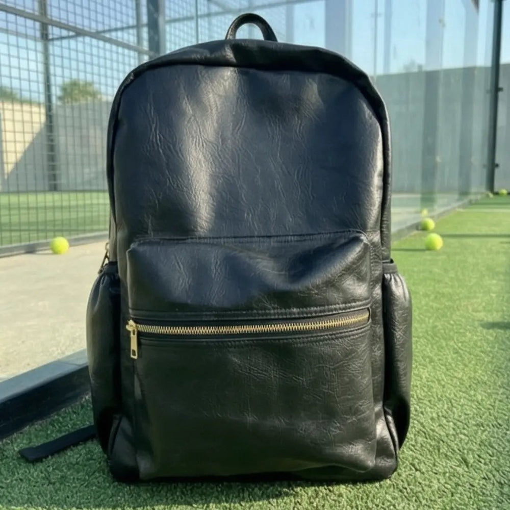 The Black Gold Voyager Leatherite Backpack - BREACHIT