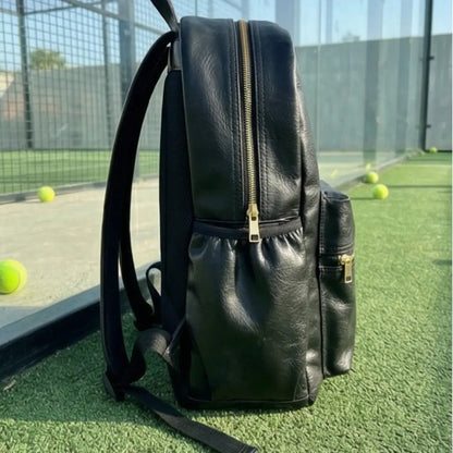 The Black Gold Voyager Leatherite Backpack - BREACHIT