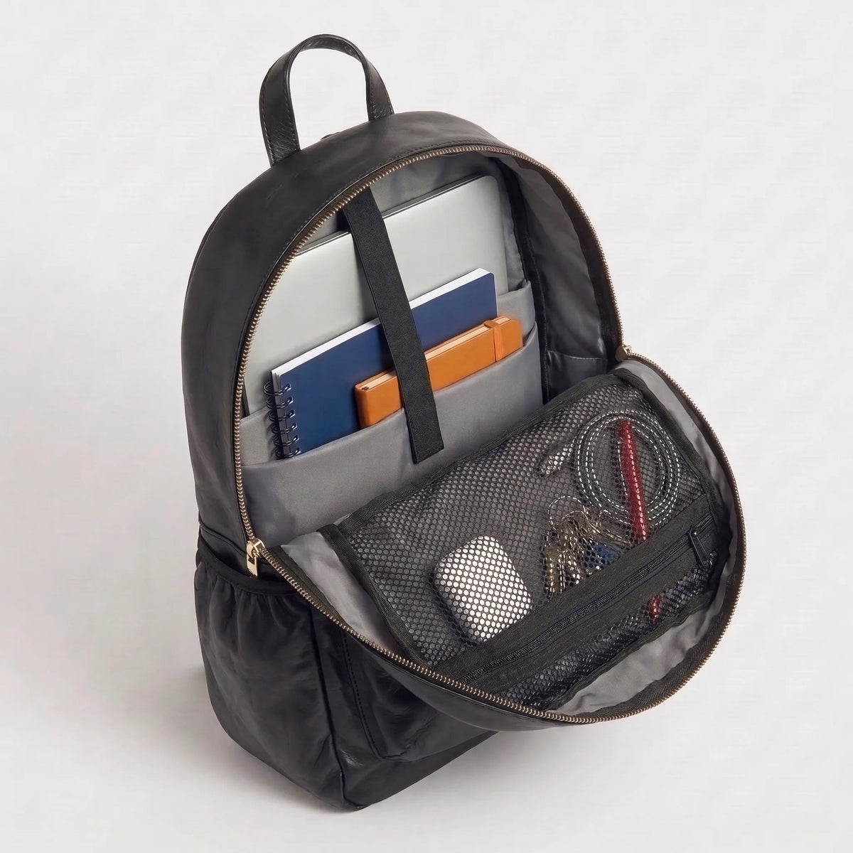The Black Gold Voyager Leatherite Backpack - BREACHIT