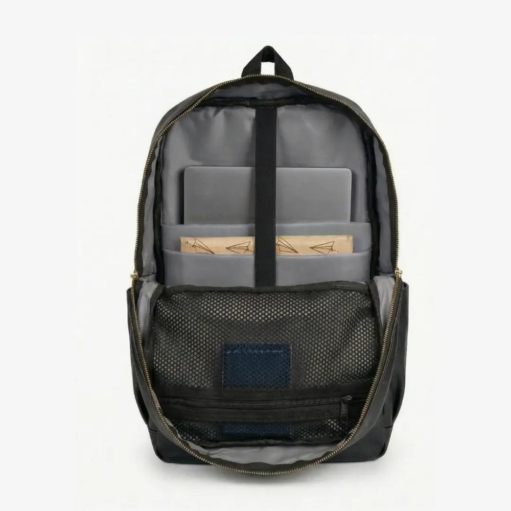 The Black Gold Voyager Leatherite Backpack - BREACHIT