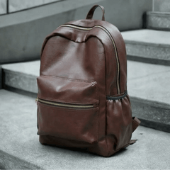 The Brown Voyager Leatherite Backpack - BREACHIT