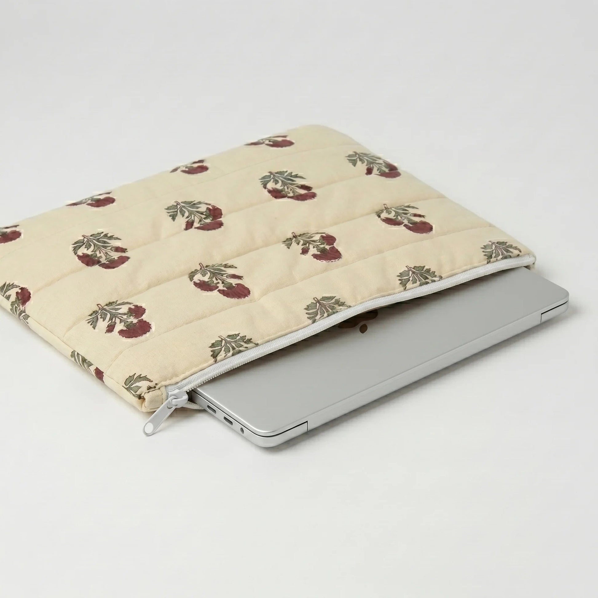 The Saffron Quilt Puffer Laptop Sleeve - BREACHIT