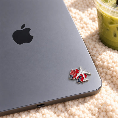 USA Travel - Adhesive Metal Charm - BREACHIT