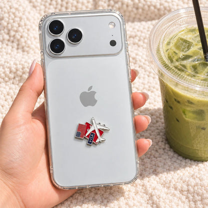 USA Travel - Adhesive Metal Charm - BREACHIT