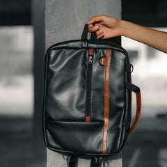 Vintage Convertible Laptop Sleeve Backpack - BREACHIT