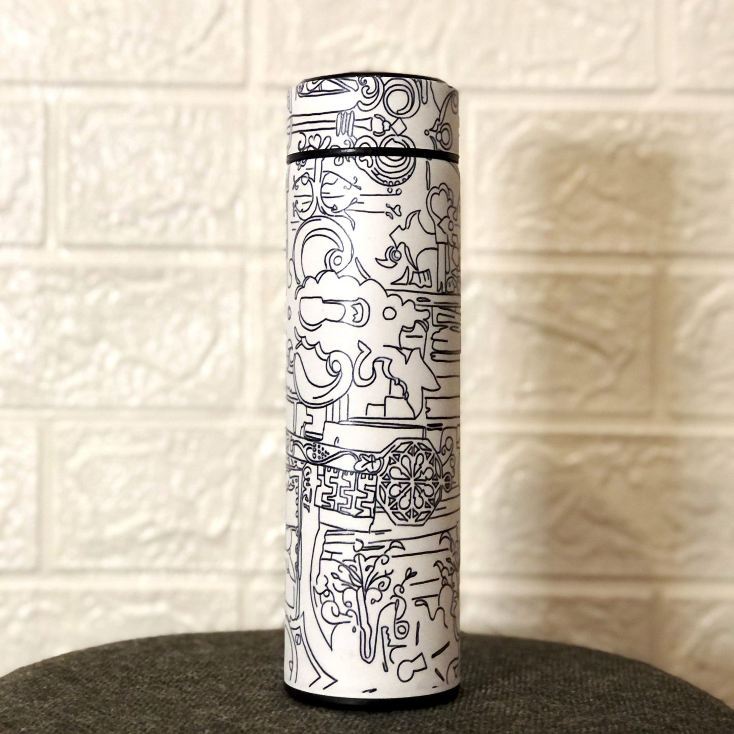 WB018 - Graffiti Printed Temperature Water Bottle - BREACHIT