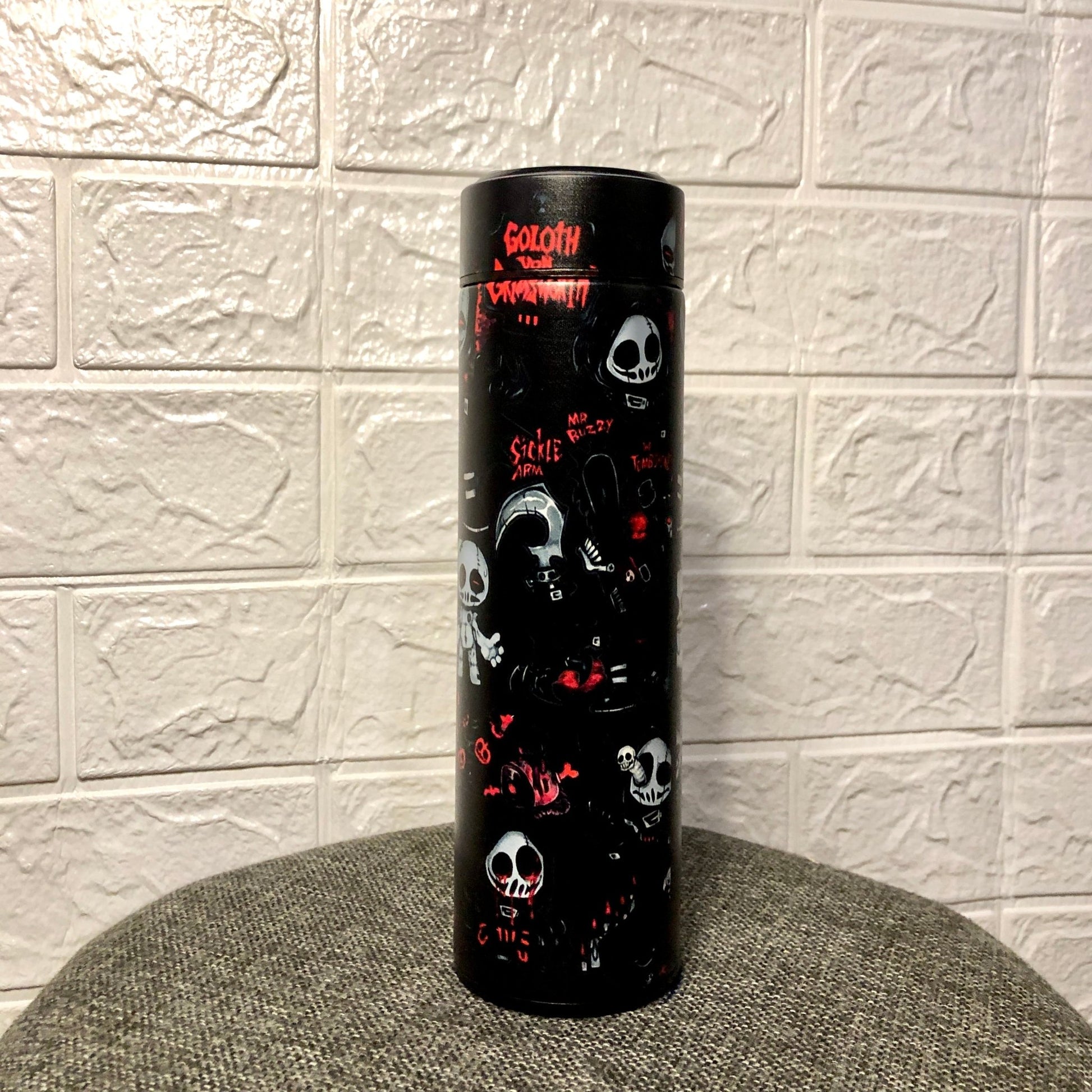 WB020 - SkullShock Printed Temperature Water Bottle - BREACHIT