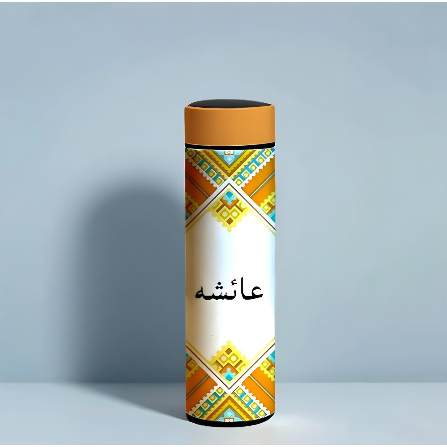 WB044 - Yellow Elegance Printed Temperature Water Bottle - BREACHIT