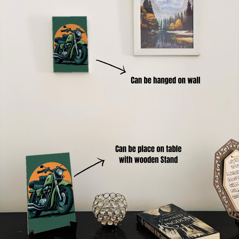 WF023 - Motor Bike Wall Frame - BREACHIT