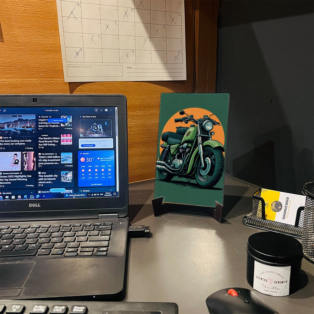 WF023 - Motor Bike Wall Frame - BREACHIT