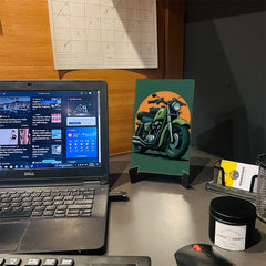 WF023 - Motor Bike Wall Frame - BREACHIT