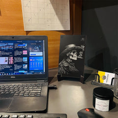 WF028 - Skeleton Ghost Rider Wall Frame - BREACHIT