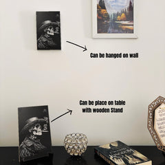 WF028 - Skeleton Ghost Rider Wall Frame - BREACHIT